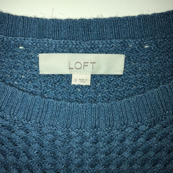 Ann Taylor Loft Size Small Blue Sweater Light - Picture 2 of 8